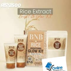 3-in-1 Rice Facial Kit - Brown Cream (200ml x 3)