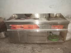 restaurant steel stove counter chulha Burne