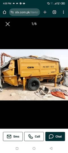 Stationery / Portable Concrete Pump CIFA