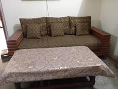 sofa and center table