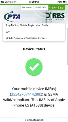 iPhone 6S pta approved