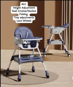 Baby high chair for feeding and eating