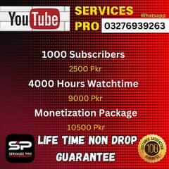Youtube Monetization Subscribers Watchtime hours views instagram