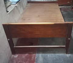 Single Wooden Bed