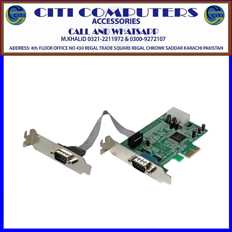 Startech 2 Port Low Profile Native RS232 PCI Express Serial Card with 1