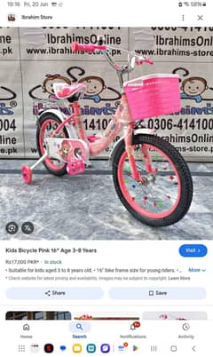 pink bicycle