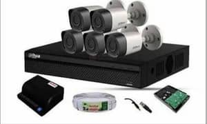 5 CCTV cameras  (with complete installation package)