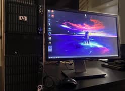HP Z600 Xeon 8GB RAM 128SSD 1TB HDD 1GB Gfx + 23" Display Monitor