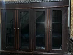 wooden showcase urgent sale