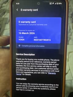 Vivo Y200 Brand new phone used in 3 months.