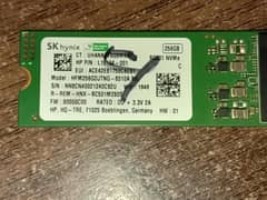M2 SATA Card 256 GB for Core i7 8th generation