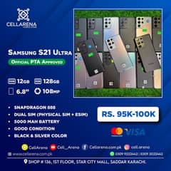 Samsung S21 Ultra 128GB Official PTA CellArena
