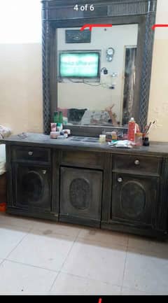 dressing table with stool