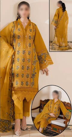 BIN ILYAS LAWN COTTON  Unstitch Replica
