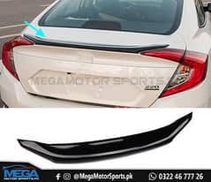 Civic X 2016 to 2021 trunk Spoiler