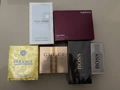Versace, Gucci, Boss, Calvin Klein