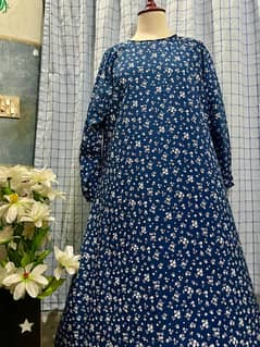 Printed closed Abaya