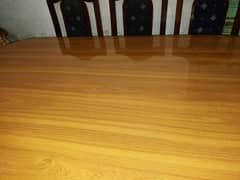 Dining table and 6 chairs