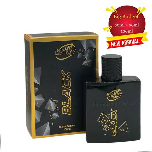 Perfume Black 100ml Big Bottle Long Lasting Lucky Brand For Men Best Selling  Imported Perfume for boys and Gents with Gift Box Excellent Perfume Executive Ideal for Gifting Wedding Anniversary Daily Use Men and Women  Birthday  Gift Whole Sale Price