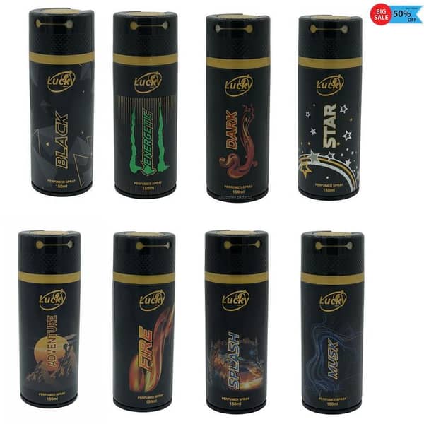 150ml Body Spray for Men and Women - Unisex Value Pack of 8 - Long Lasting Arabic and English Fragrances - Ideal Gift Set for All