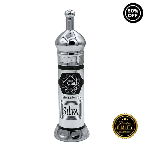 Attar AlArabia SILVA 6ml Concentrated Attar for Men and Women | Alcohol-Free Perfume Suitable for All, Ideal Gift for Any Occasion