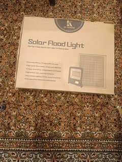 Solar flood light with remote. UAE imported. DHA
