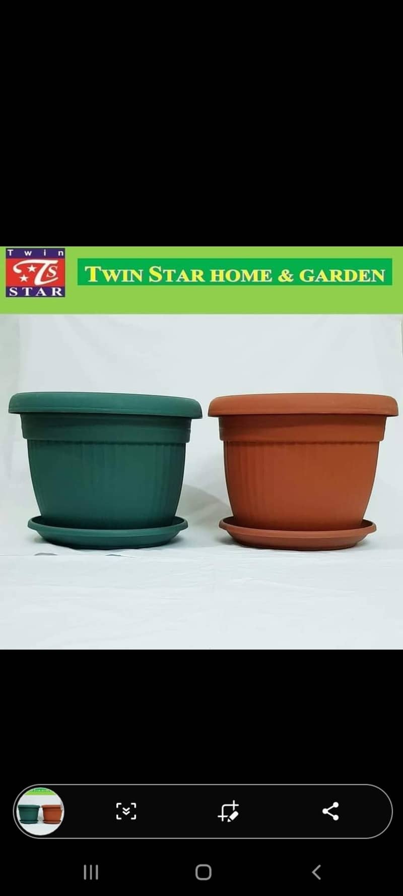 plastic planter diffrint sizez 0