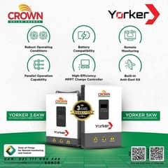 Crown 5kw/3.6kw hybrid solar inverter for sale at wholesale price