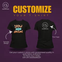 Premium Round Neck & Polo Shirt with Your Own Customize Logo or Desig
