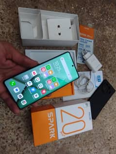 techno spark 20 Pro plus 8 plus 8256gb with 4 month warranty