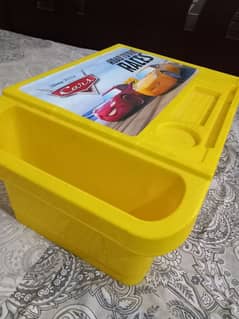 Yellow Plastic Table – Perfect for Study & Laptop Use