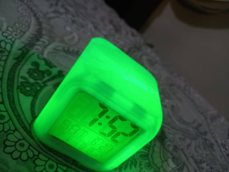 cubic digital clock with multi-light 1