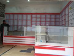 shop racks and counter