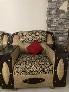 wooden sofa set
