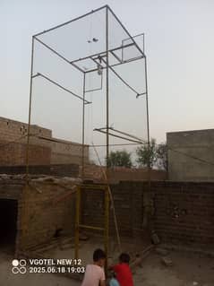 Cage for sale 6 feet Length, 6 feet weight, 14 feet height