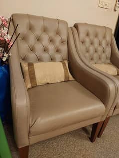 Brand leather sofa set for sale.