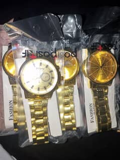 Golden men's watches