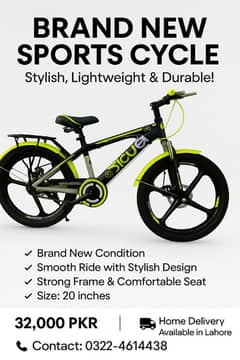 "Brand New Sports Cycle | Alloy Rims | Urgent Sale"