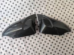 Toyota Aqua Batman Style Side Mirror Cover Carbon Fiber Pair
