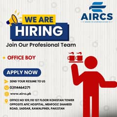 Office Boy Required (Full-Time) – Rawalpindi