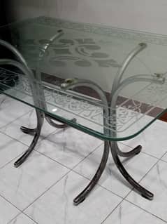 dining table available with 6 rexine seat cushions