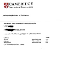 O Level Mathematics and Physics Home Tuition