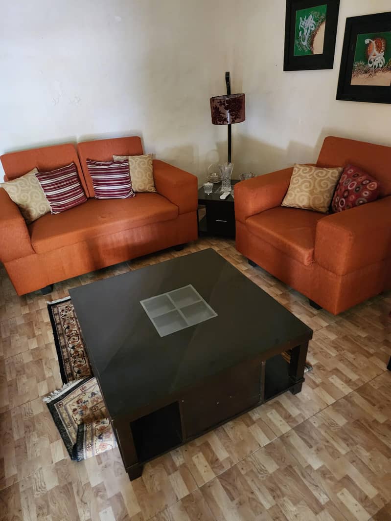 Sofa Set 3+2+1 with Table set of 3 0