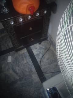Wood cupboard shessha two sides tables