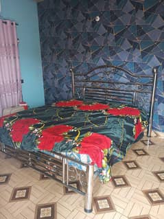 Stainless Steel King Size Bed 6 Feet x 6.5 feet