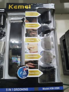 Trimmer kemei km-3590 5 in 1 kit  best model 03334804778
