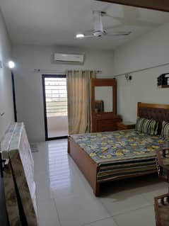 Well-Maintained 2-Bed DD Flat for Rent Saima Jinnah Avenue.
