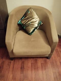 One 3 seater and single sofa for sale