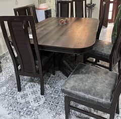 Dining table with 8 chairs
