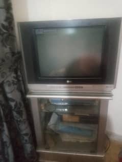TV with TV trolley
